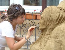 Конкурс скульптур из песка в Иркутске. Фото предоставлено организаторами