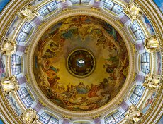 Плафон главного купола, автор Карл Брюллов «Богоматерь в окружении святых»