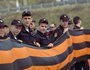 В рамках мероприятия вынесли 50-метровую георгиевскую ленту.