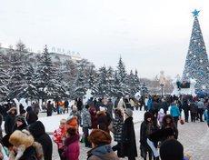 Открытие главной городской елки в Иркутске. Фото Владимира Смирнова.