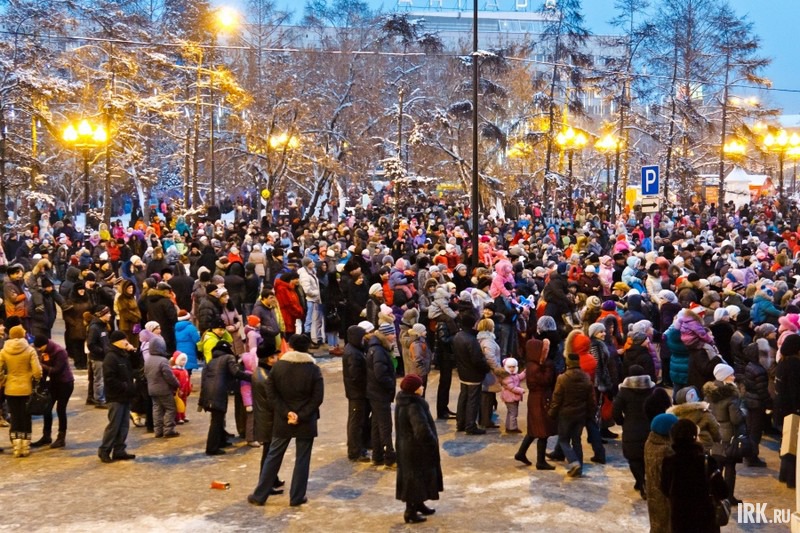 Открытие главной городской елки в Иркутске. Фото Владимира Смирнова.