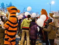 Открытие главной городской елки в Иркутске. Фото Владимира Смирнова.