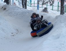 На горке в Академгородке
