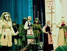 Молодежный клуб «Крывiчы» подготовил театрализованное представление.
