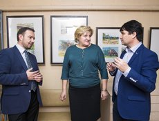 Виталий Барышников, Лариса Егорова и Вячеслав Глинский