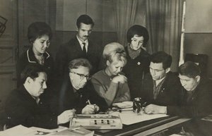 Группа сотрудников отраслевой лаборатории