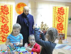 Сергей Сокол посетил библиотеку «Берегиня»