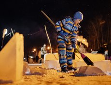 Олег, 9 лет. Ученик школы № 46. В строительстве иордани принимает участие с 2015 года.