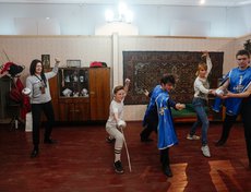 Мастер-класс по фехтованию.