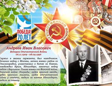 Андреев Иван Власович (1909-1996). Начинал войну с Москвы, затем воевал рядом со Сталинградом, участвовал с битве за Кавказ, освобождал Крым, Кенигсберг, закончил войну рядом с Берлином. Фото Виктории Вовк
