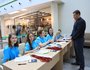 После регистрации гостям предлагали тест-драйв технологий банка