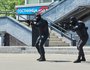 На площади у дворца спорта «Труд» прошли показательные выступления участников СВО (ОМОН Ангарска Управления Росгвардии по Иркутской области).