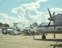 На выставке были представлены вертолёты Ми-8, самолёты Ту-154, Ан-24 и Ил-76.