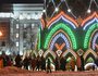 В сквере зажгли огни на главной городской ёлке и был дан старт фестивалю «Иркутский алфавит».