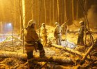 Место крушения самолета. Фото пресс-службы правительства Иркутской области
