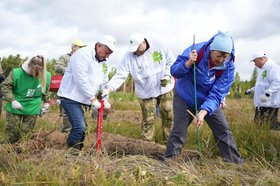 Акция «Сохраним лес». Фото пресс-службы правительства Иркутской области