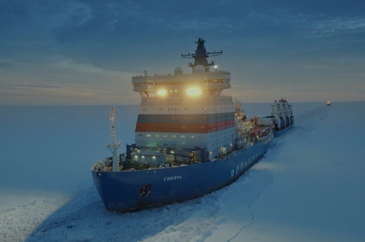 Ледокол «Сибирь». Фото со страницы министерства культуры Иркутской области «ВКонтакте»