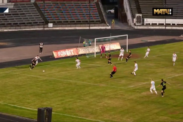 Футбол. Скриншот трансляции матча