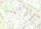 Место ограничения движения. Схема сделана в Яндекс. Конструктор карт