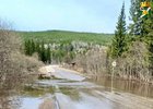 Подтопленная дорога. Фото из телеграм-канала мэра УКМО Сергея Анисимова