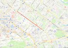 Место ограничения движения. Схема сделана в Яндекс. Конструктор карт