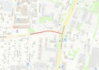 Место ремонта. Схема сделана в Яндекс. Конструктор карт