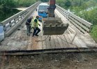 Восстановление моста. Фото пресс-службы правительства Иркутской области