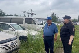 Возвращение автомобиля. Фото пресс-службы ГУ МВД России по Иркутской области