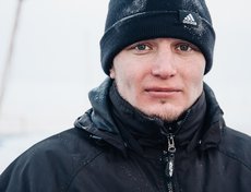Трофим, студент архитектурного факультета. Участвует в строительстве иордани с 2014 года.