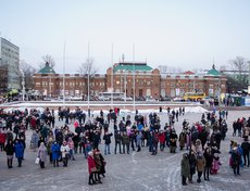 9 февраля, в первый день Нового года по лунному календарю, на площади перед дворцом спорта «Труд» состоялся пятый всемирный флешмоб «Глобальный ёхор».