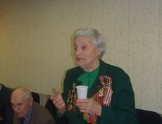 Ветераны с ответным словом