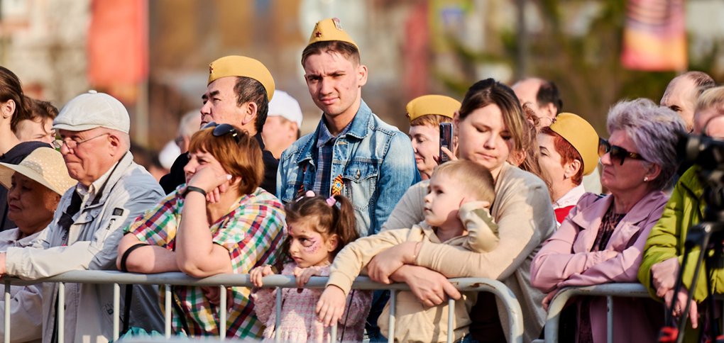 Подборка фотографий с празднования 9 Мая в Иркутске.