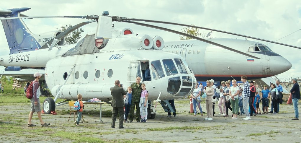 20 августа для горожан провели выставку самолётов.
