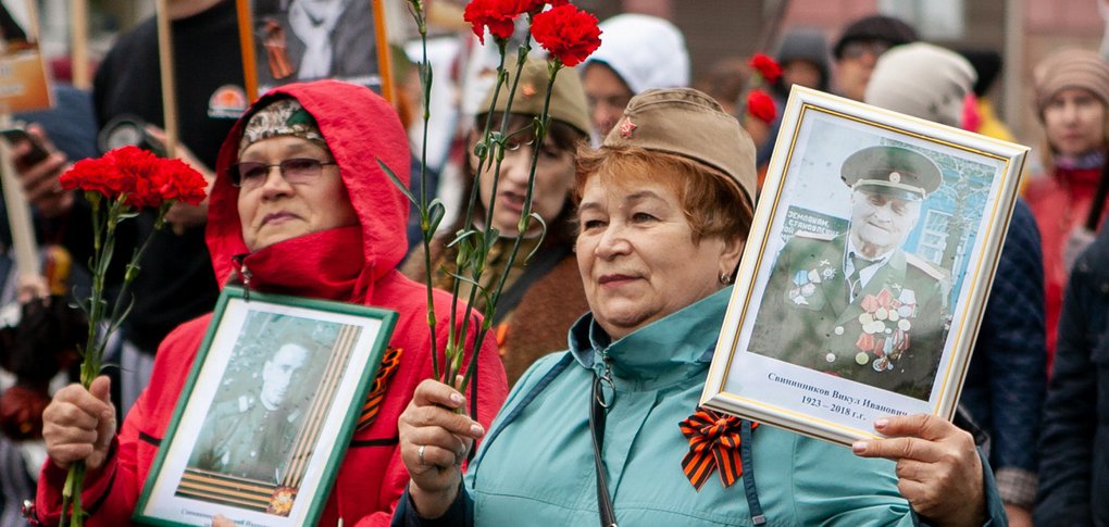 15 тысяч иркутян прошли в колонне «Бессмертного полка».