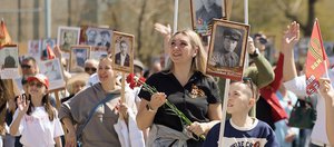 По Иркутску 9 мая прошёл «Бессмертный полк»